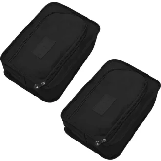   NEUSID 2 db Utazó Cipőtáska Vízálló Cipőtartó Szervezőtáska Fekete
