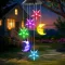 Lampă solară de grădină Winzwon cu clopoței de vânt în formă de stea și lună, decorațiune pentru exterior - Star and Moon