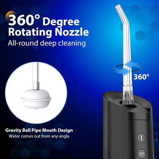 Bezdrôtová ústna sprcha Vinmall, 5 režimov, 6 trysiek, vodotesnosť IPX7