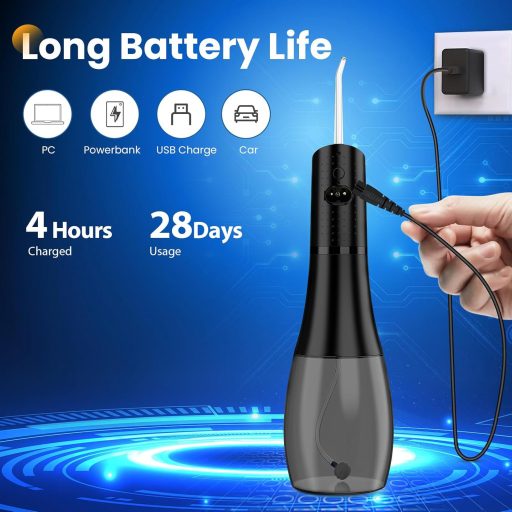 Vinmall Szájzuhany Vezeték Nélküli 5 Módú 6 Fej IPX7 Vízálló Fogselyem