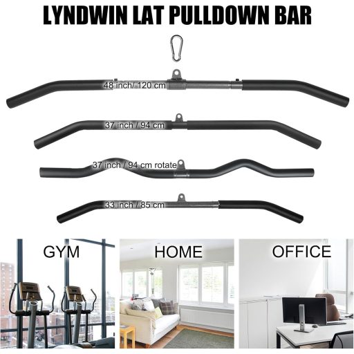 Lyndwin sťahovacia tyč na biceps a zhyby na domáce cvičenie, crossfit a silový tréning