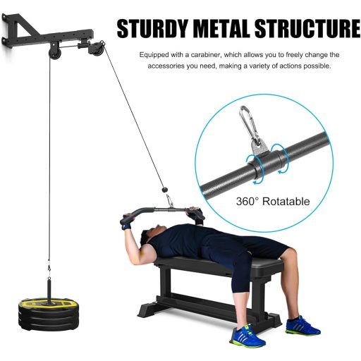 Lyndwin sťahovacia tyč na biceps a zhyby na domáce cvičenie, crossfit a silový tréning