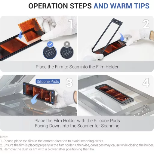 Suport negativ film 120 JJC pentru scaner flatbed, scanare format mediu