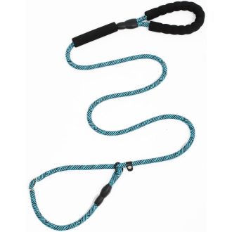   Happilax Kutyapóráz 185 cm - Csúszásgátló Fogantyú, Állítható Hossz, Fényvisszaverő Nylon Anyag, Anti-Fojtó Zárral, Két Kutya Sétáltatására