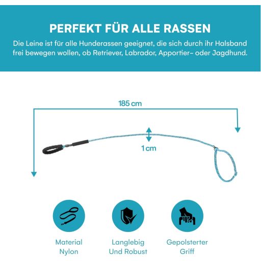 Happilax Lesă Ajustabilă pentru Câini 2m - Negru/Reflectorizantă - Ajustabilă în 3 Lungimi - Funcție Lesă Dublă - Pentru Câini Mari și Dresaj/Rechemare
