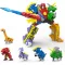 XUEXUE 6 în 1 Jucărie Robot Dinozaur Transformabil, 8 cm, pentru Copii de 6+ Ani