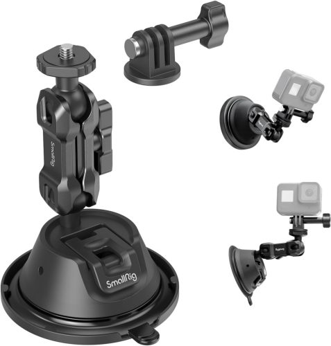 GoPro és DJI kamera rögzítő dupla tapadókorongos autós szélvédőtartó - SMALLRIG 4193