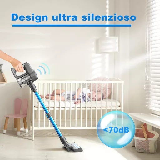 YISORA Akkumulátoros Porszívó Vezeték Nélküli Takarítógép