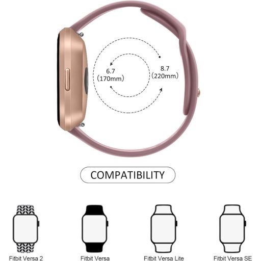 Curea de schimb Vancle pentru Fitbit Versa 2/Versa/Lite, brățară unisex reglabilă