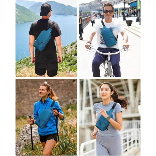 WATERFLY Geantă de umăr Crossbody Rucsac Bărbați Femei Geantă laterală Sling