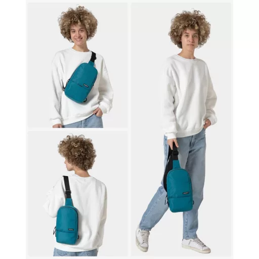 WATERFLY Válltáska Crossbody Hátizsák Férfi Női Oldaltáska Sling Backpack