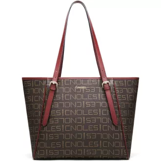   Cnolés Női Bőr Kézitáska Válltáska - Barna Hobo Stílusú Táska Felső Fogantyúval, Elegáns Tote Bag Hölgyeknek