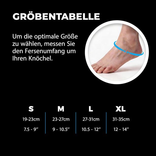 Orteză pentru gleznă VITTO, set 2 bucăți, mărimea M, pentru ligamente lezate și articulații slăbite