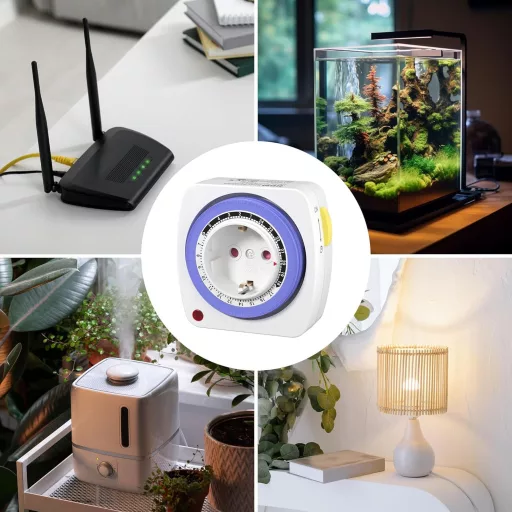 Temporizator mecanic HBN 15 minute 96 poziții 2 buc. Siguranță pentru copii 16A 3680W