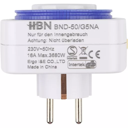 HBN Mechanikus Időzítő 15 Perc 96 Pozíció 2db Gyermekzár 16A 3680W