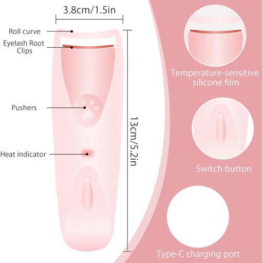 Ondulator electric de gene DAWRIS cu încărcare USB-C, pad siliconic, efect rapid și de lungă durată