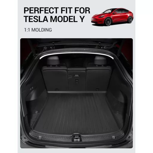 BASENOR Tesla Model Y csomagtartó szőnyeg, vízálló, csúszásmentes gumibetét 2021-2023