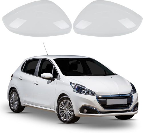 ConBlom Visszapillantó Tükör Borítás Peugeot 208 2008 (2012-2019) - ABS Anyagú Oldalsó Tükör Sapka Szett, Tartós Autó Külső Kiegészítő