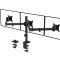 IMtKotW 3 monitoros asztali tartó 17-27 hüvelykes lapos és ívelt képernyőhöz VESA 75x75 100x100