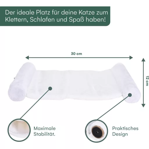 Pfotenolymp macska függőágy fém tartóval, nagy fekvőfelülettel, szizál kaparófellel