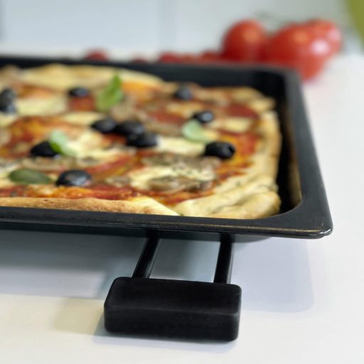 Sanni Shoo Crni Držač za Krpu za Pranje Posuđa - Kuhinjski Organizator, Teleskopski Stalak za Spužvu, Fleksibilni Sušač za Posuđe, Crni Nehrđajući Čelik