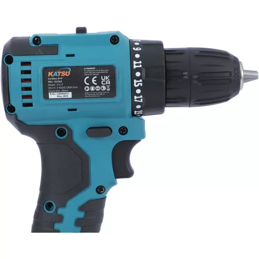 Mașină de găurit și înșurubat cu acumulator KATSU FIT-BAT 21V, fără perii, cu lumină LED