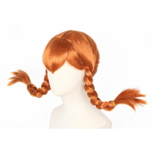 Perucă împletită lungă, șaten deschis Topcosplay pentru femei - Păr sintetic termorezistent pentru cosplay și costume de Halloween, stil de păr ondulat