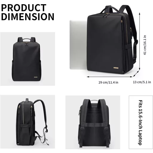 GOLF SUPAGS Ženski ruksak za laptop 15.6" Odobren za zrakoplov, za posao i putovanja