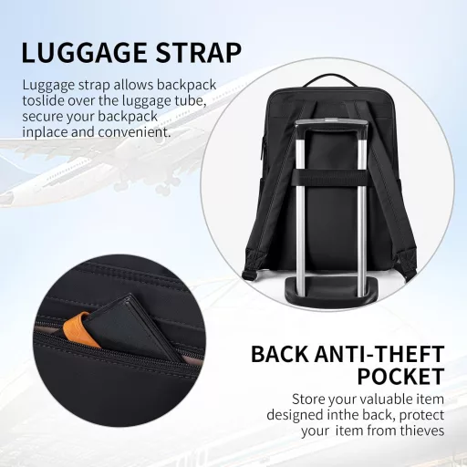 GOLF SUPAGS Ženski ruksak za laptop 15.6" Odobren za zrakoplov, za posao i putovanja