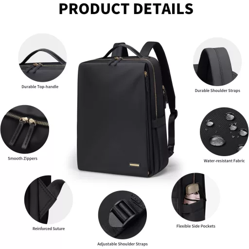 GOLF SUPAGS Női Laptop Hátizsák 15.6" Repülőgép Engedélyezett Munka Utazás