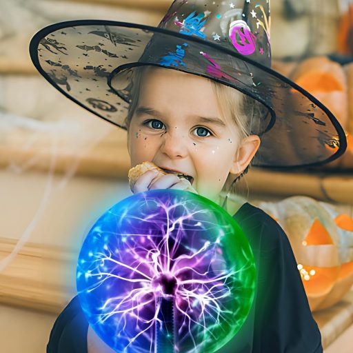 Pheashine 15 cm Plazmagömb Érintésérzékeny Hangérzékeny Tricolor LED Fénnyel