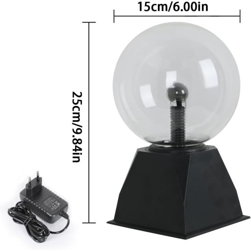 Pheashine 15 cm Plazmagömb Érintésérzékeny Hangérzékeny Tricolor LED Fénnyel
