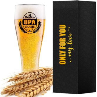   LOZACHE Nagypapa Sörös Pohár 0,5L "Legjobb OPA" Ajándék Férfiaknak