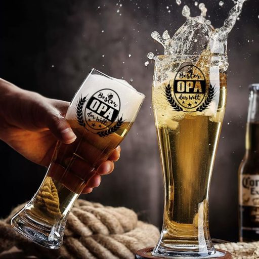 LOZACHE Nagypapa Sörös Pohár 0,5L "Legjobb OPA" Ajándék Férfiaknak