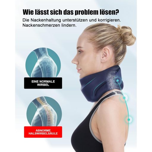 BLABOK Suport Moale pentru Gât, Ideal pentru Somn - Ameliorează Durerile de Gât și Stabilizează Coloana