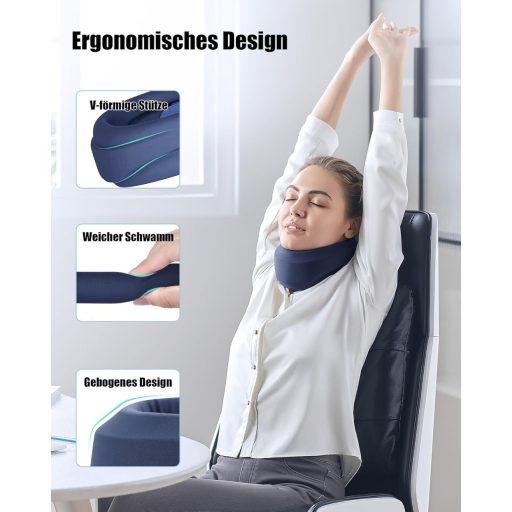 BLABOK Suport Moale pentru Gât, Ideal pentru Somn - Ameliorează Durerile de Gât și Stabilizează Coloana
