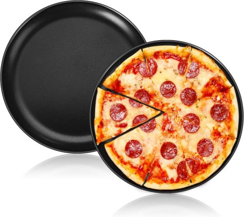 HaWare 30 cm-es tapadásmentes kerek pizzasütő tálca, 2 darabos szett