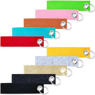   PANGTON VILLA set od 20 raznobojnih filcanih privjesaka za ključeve, za DIY dekoraciju