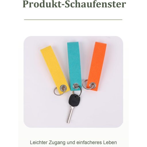 PANGTON VILLA set od 20 raznobojnih filcanih privjesaka za ključeve, za DIY dekoraciju