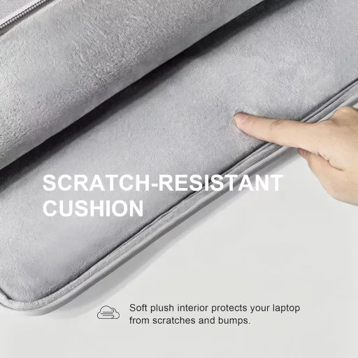 Lacdo Laptop Sleeve 15" MacBook Air M4/M3/M2 és Dell XPS 15 Plus szürke tok