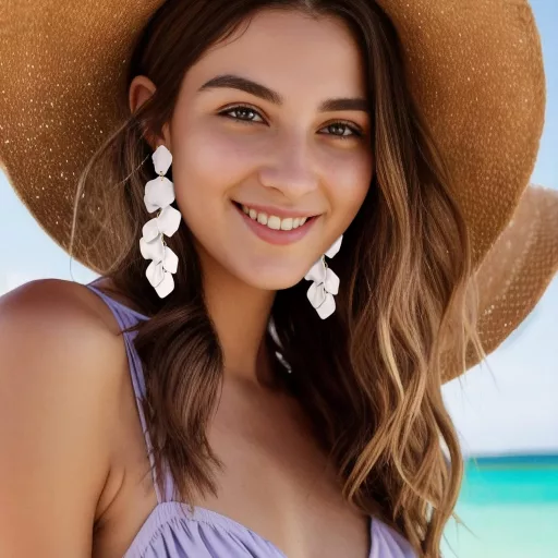 EVER FAITH Cercei statement lungi cu petale florale, acrilice, bijuterii suspendate pentru femei