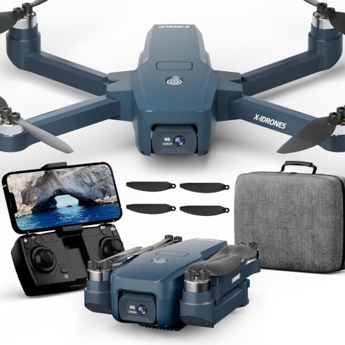X-IMVNLEI X5 GPS Drón 4K Kamerával, 38 Perc Repülési Idő, 5G WiFi, Összecsukható, Követő Mód, Kefementes Motor, Szélálló, Automatikus Vissza