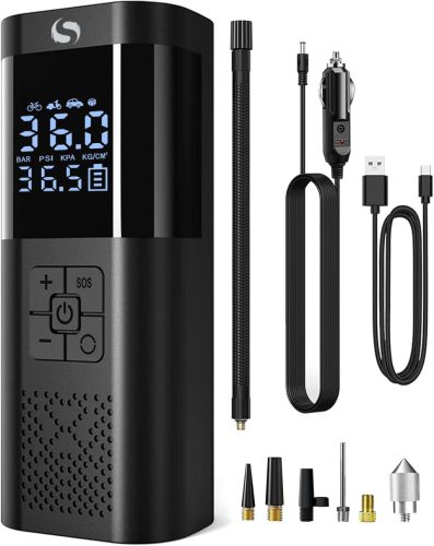 SERVOMASTER Compresor Electric Portabil 150PSI - Auto, Moto, Bicicletă