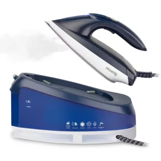   H.Koenig V7 gőzállomás 2200W, 5.5 bar nyomás, 120g/perc gőzlökés, kerámia talp