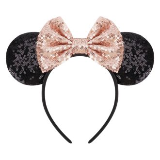   DRESHOW Trblietavá čelenka s myšími ušami, doplnok ku kostýmu na párty pre ženy