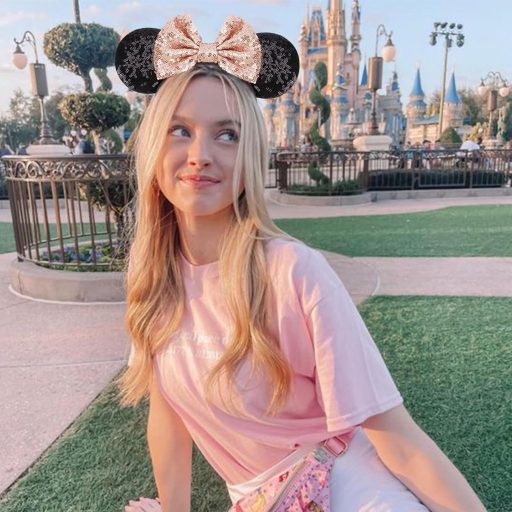 DRESHOW Trblietavá čelenka s myšími ušami, doplnok ku kostýmu na párty pre ženy