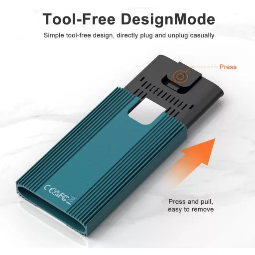 Carcasă ISHEEP RAID M.2 NVMe Dual SSD cu adaptor USB 3.2 Gen2 Type-C, moduri PM/RAID0/RAID1/LARGE K2022R