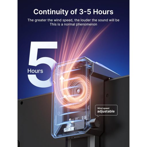 JSAUX Steam Deck hűtőventilátor állvánnyal, gaming cooler kiegészítő