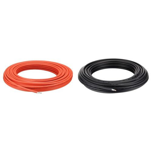 Sourcing Map 6mm² Napelem Kábel Szett, 2x16m, 1500V, Fekete-Piros