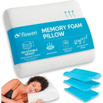   Flowen jastuk za vrat od memorijske pjene, podesive visine, ortopedski, ergonomski